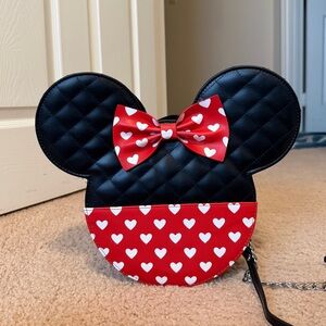 Loungefly Minnie Mouse hearts crossbody bag